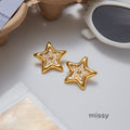 Sabrina Rhinestone Cross Hoop Earrings [5DLOOAL1]