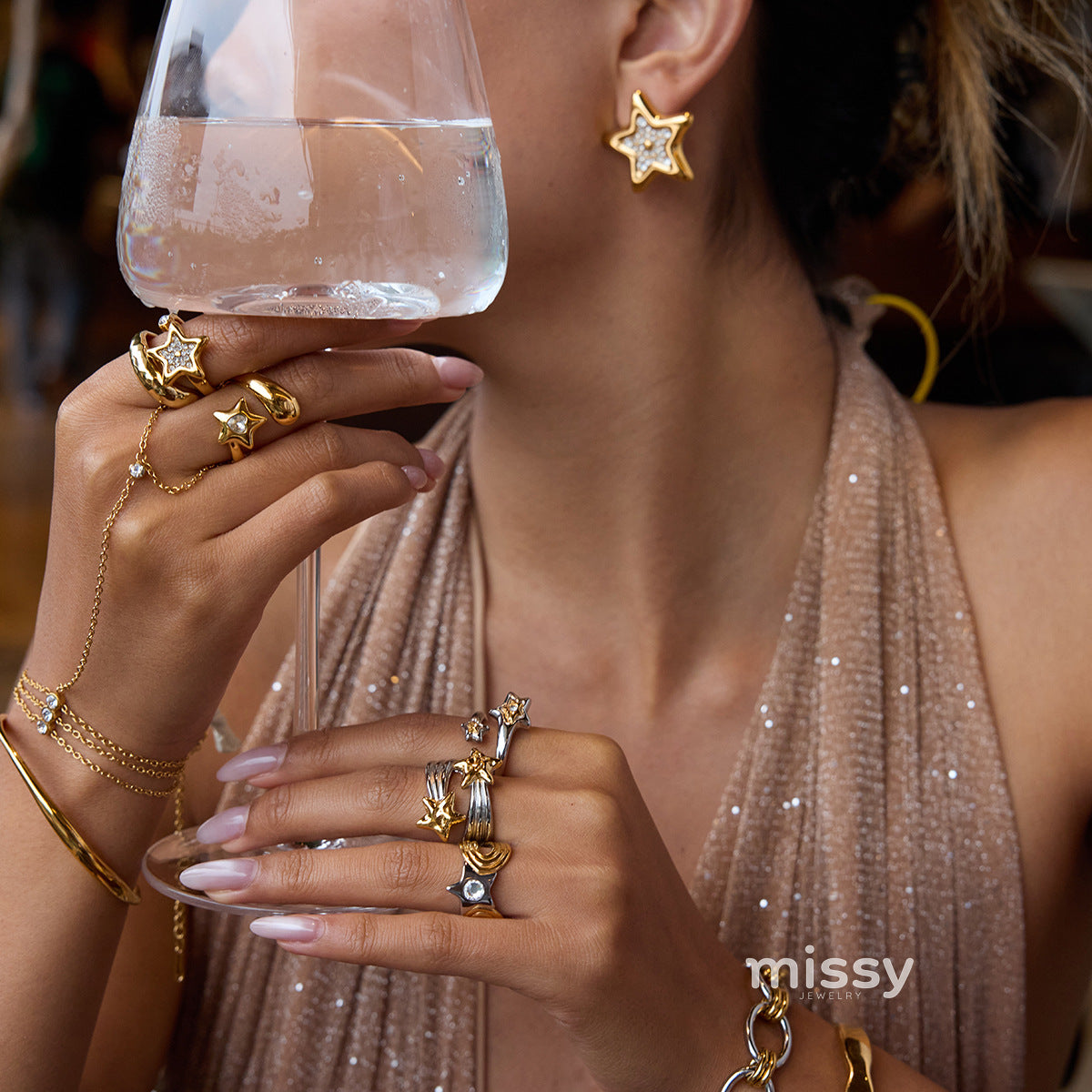 Sabrina Rhinestone Cross Hoop Earrings [CNL8ZIQN]