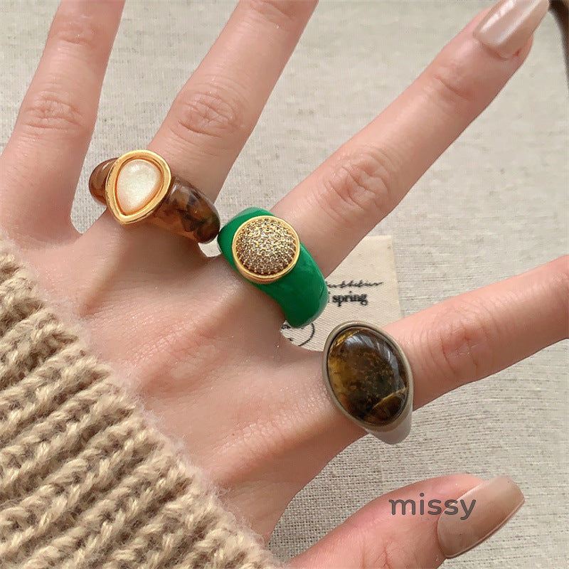 Sadee Chunky Resin Ring [WJQCVXW8]