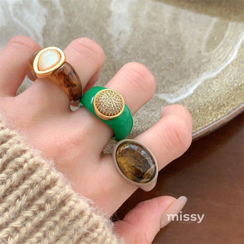 Sadee Chunky Resin Ring [RKDLZCJ1]
