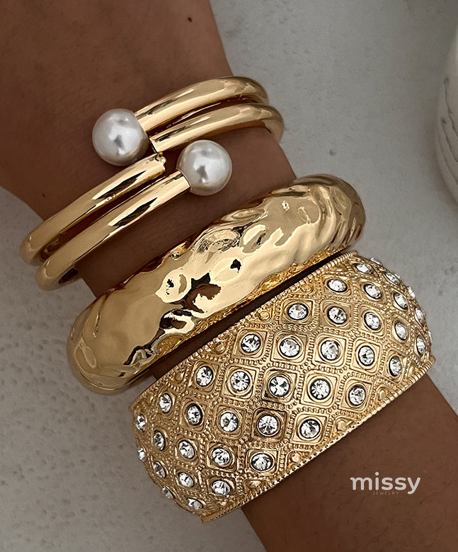 Samantha Pearl Diamond Statement Bracelet [49HEWAOW]