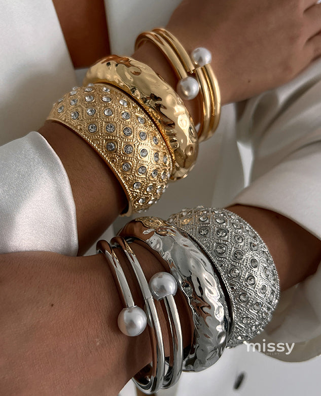 Samantha Pearl Diamond Statement Bracelet [F1Q38HVT]