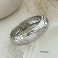 Samantha Pearl Diamond Statement Bracelet [OL3EINKZ]
