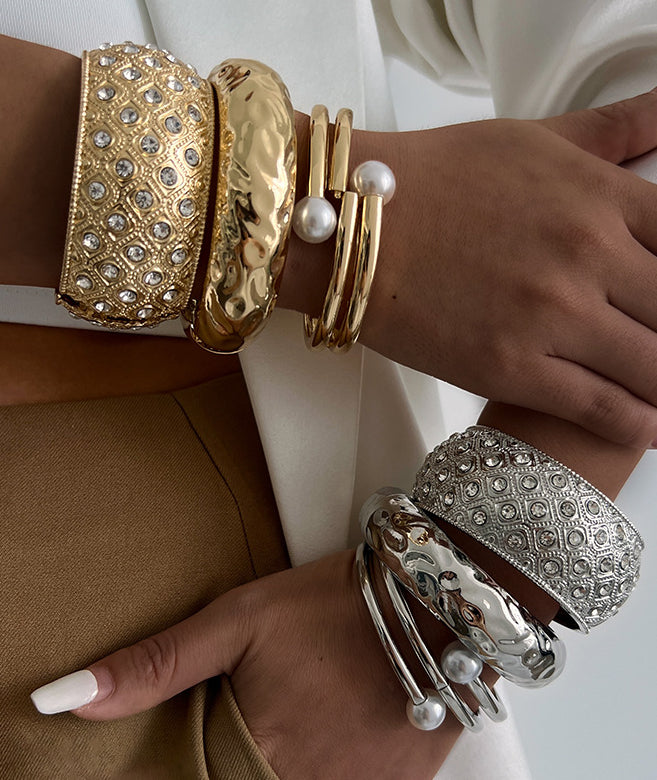 Samantha Pearl Diamond Statement Bracelet [F1Q38HVT]