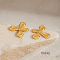 Saraya Geometric Petal Earrings [E65JL7PE]