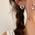 Savanah Starfish Pearl Drop Earrings [2O2EHOAB]