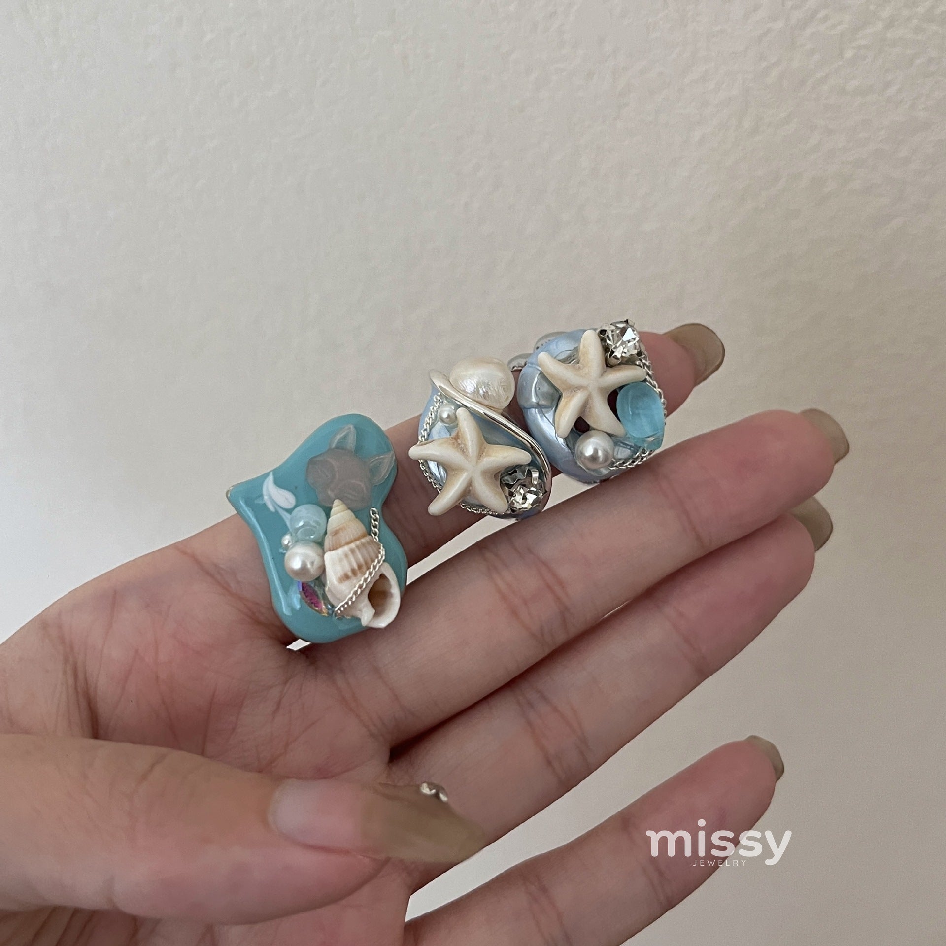 Sedona Ocean Treasure Stacked Rings [LHMI6678]