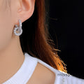 Selin Zircon Huggie Hoop Earrings [BFW4O4N7]