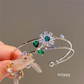 September Bloom Bangle Bracelet [O49938KR]