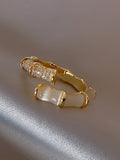 Shanell Gold Bamboo Diamond Ring