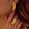 Shaniya 18K Gold Plated Hoop Earrings [PCGTWUOR]