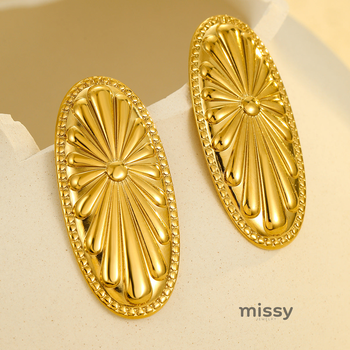 Shaniya 18K Gold Plated Hoop Earrings [5QNJ28W3]