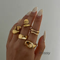 Shawna Irregular Open Ring Set