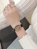 Shayla Square Dial Leather Watch [W29X7174]