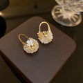 Shell Flower Basket Earrings [XZKQ89WX]