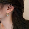 Shell Flower Basket Earrings [13FGLW7J]