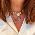 Siyona Cord Charm Necklace [LDCL93DB]