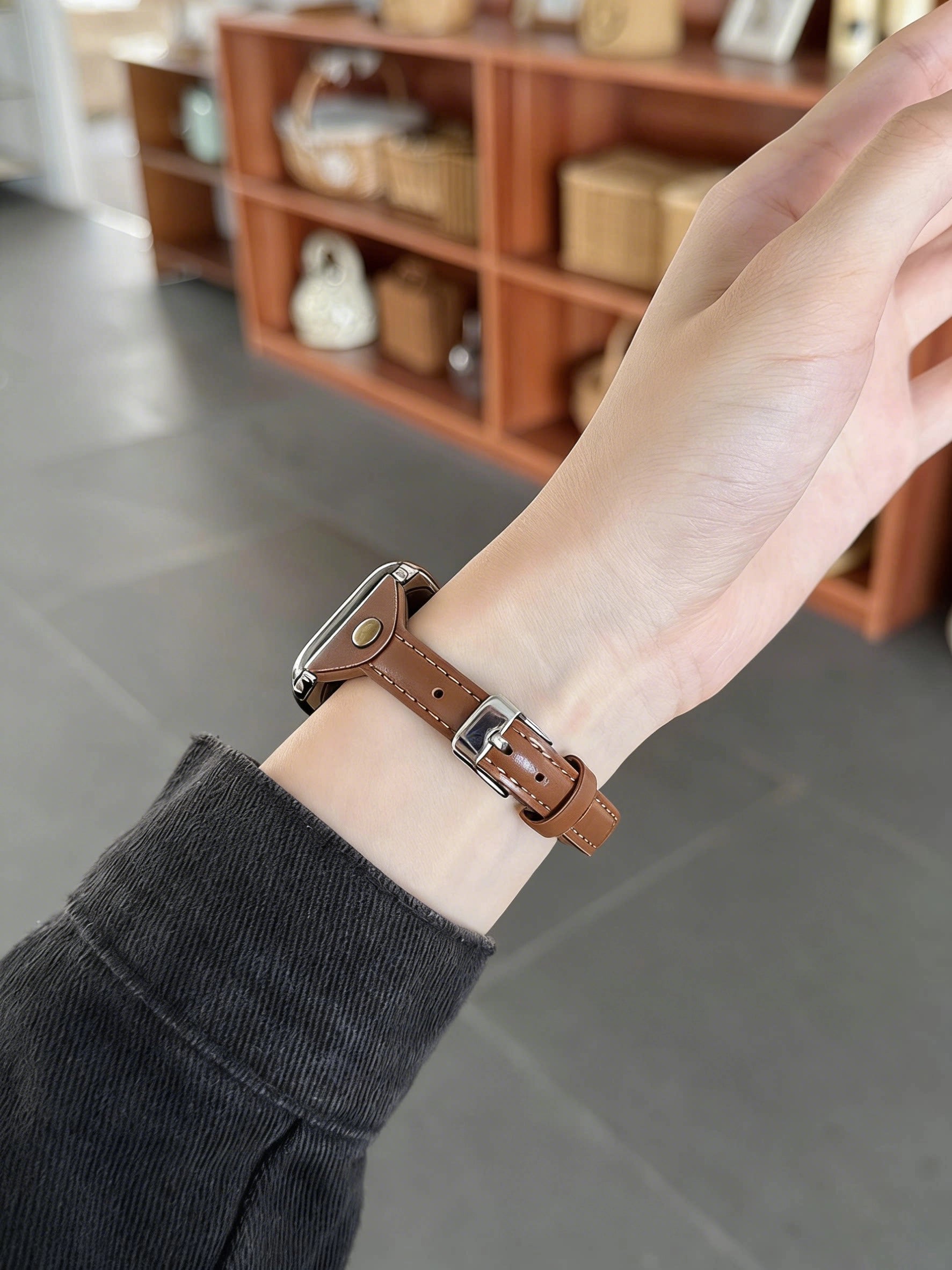 Slim Leather Apple Watch Band [INKFTNTJ]