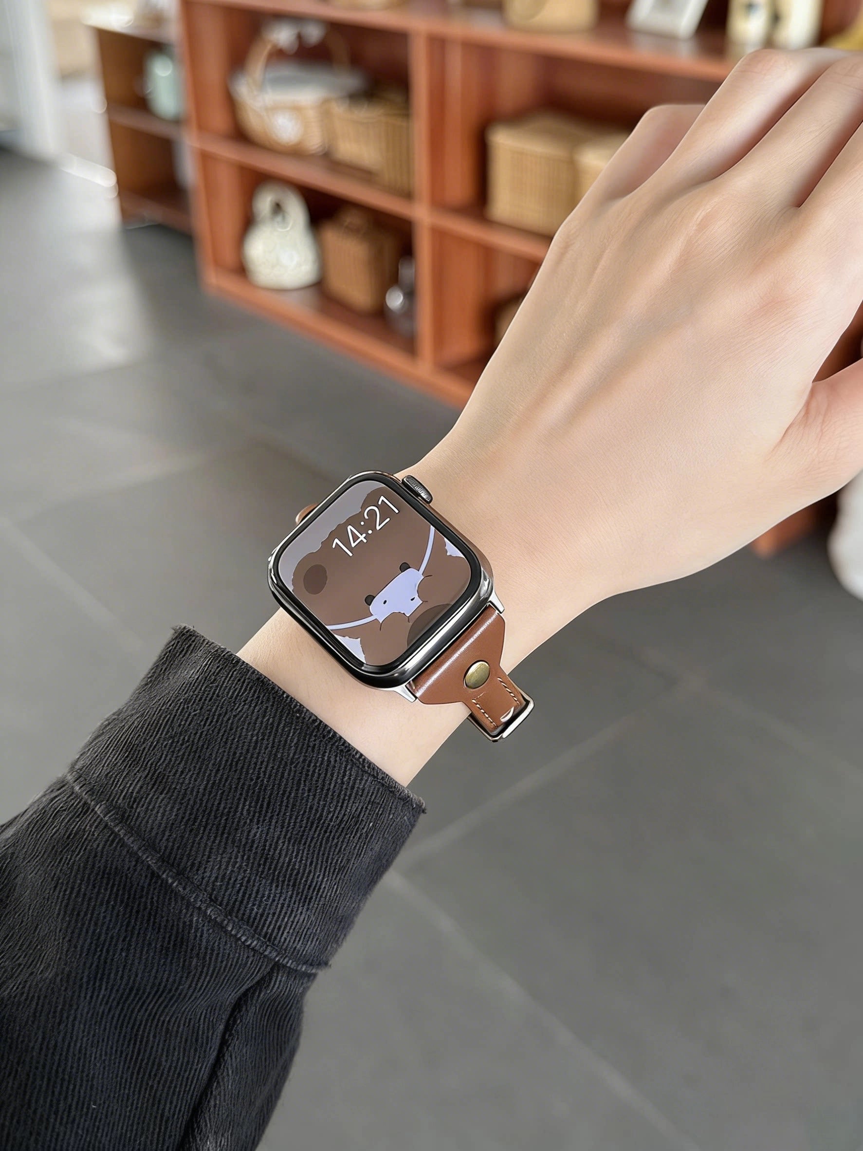 Slim Leather Apple Watch Band [0XF003A5]