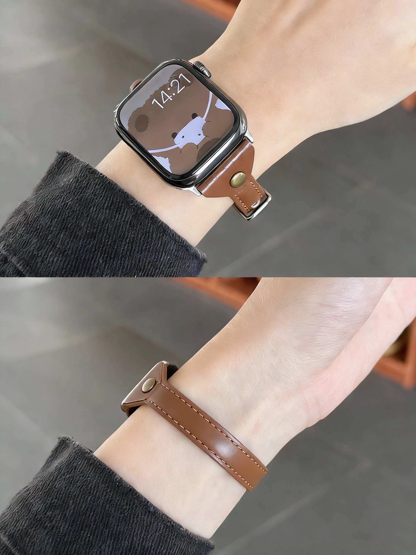 Slim Leather Apple Watch Band [OYQDWIVA]