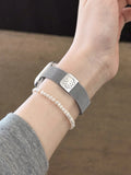Slim Metal Magnetic Watch Strap [UTB8HF6M]