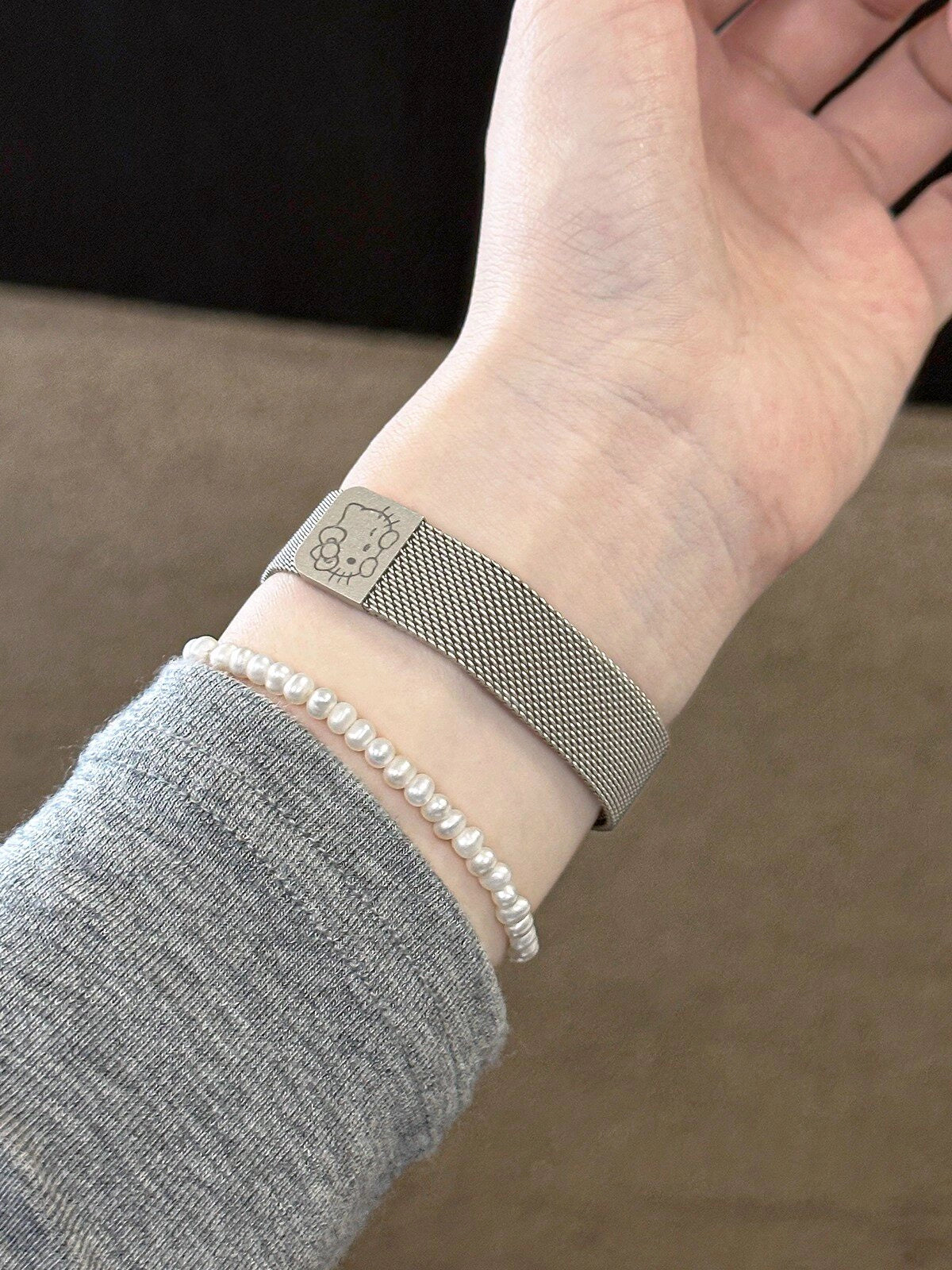Slim Metal Magnetic Watch Strap [TC4ONJ1B]