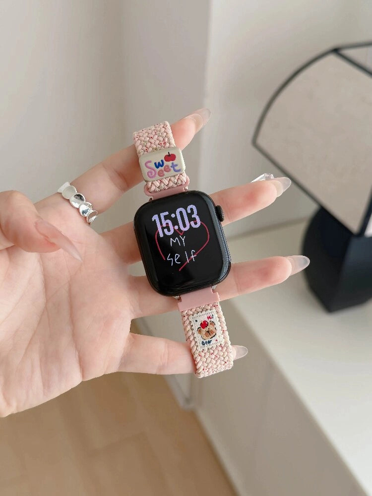 Slim Woven Apple Watch Strap [RNAIXOBL]