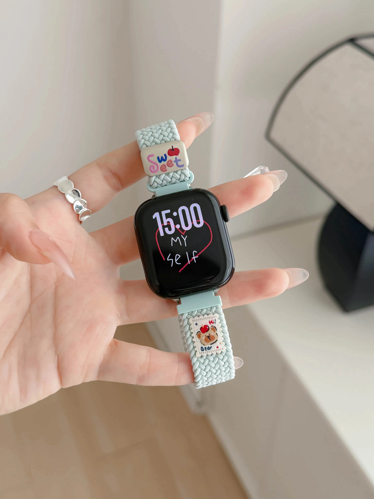 Slim Woven Apple Watch Strap [TX9ZEN14]