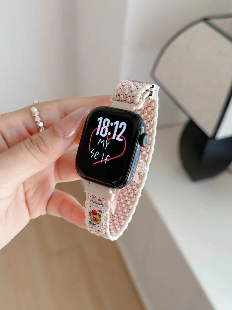 Slim Woven Apple Watch Strap [00USNELS]
