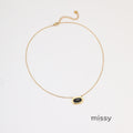 Solei Geometric Stone Necklace [QWH8T92M]