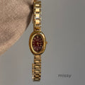 Sommer Retro Oval Bracelet Watch [LQZWLJ8K]