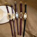 Square Case Leather Strap Watch [FD1HIAAT]