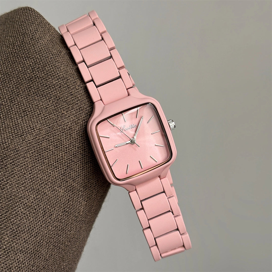 Square Dial Minimalist Watch [DKHUB7HK]