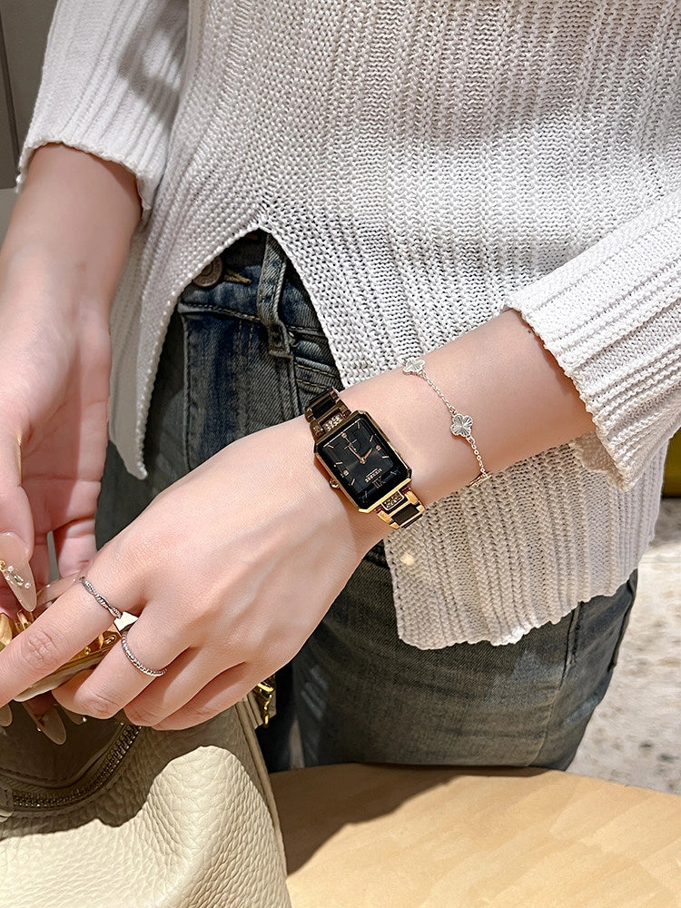 Square Dial Minimalist Watch [X1JJ7IDI]
