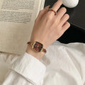 Square Half-Bangle Chain Watch [GE22OALI]