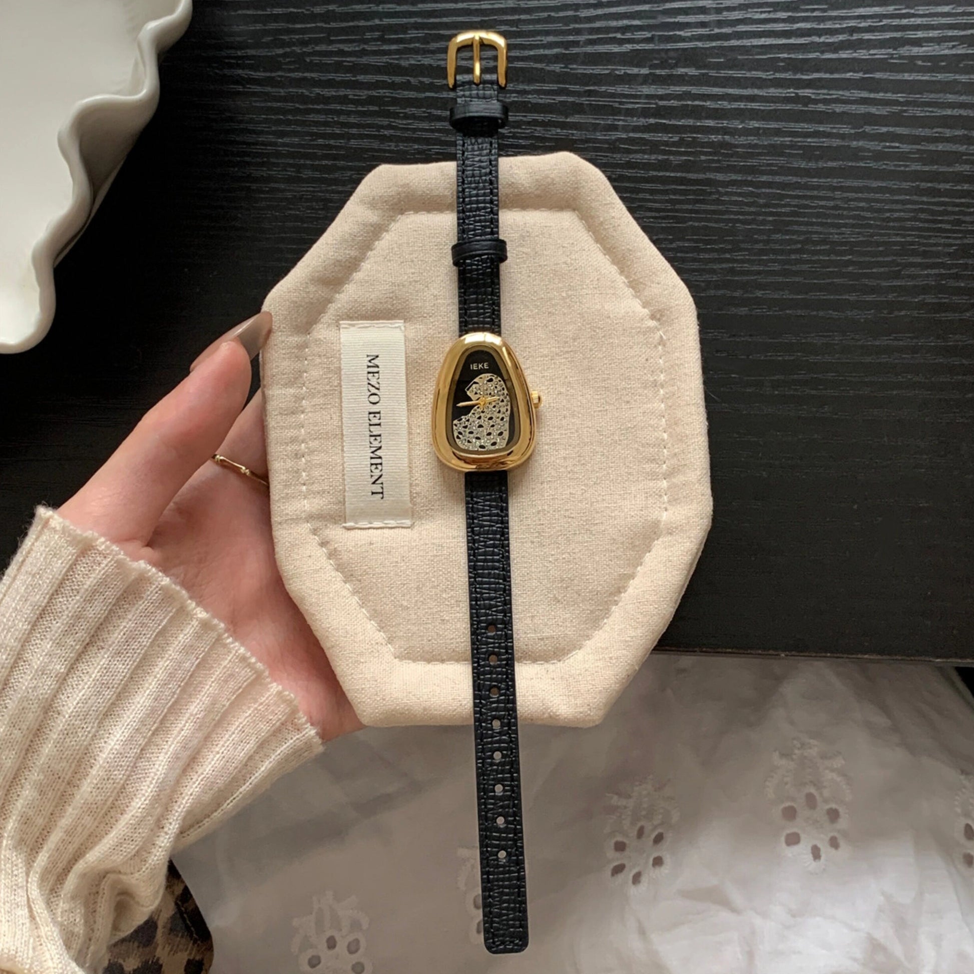 Square Leopard Print Watch [MD6KG343]