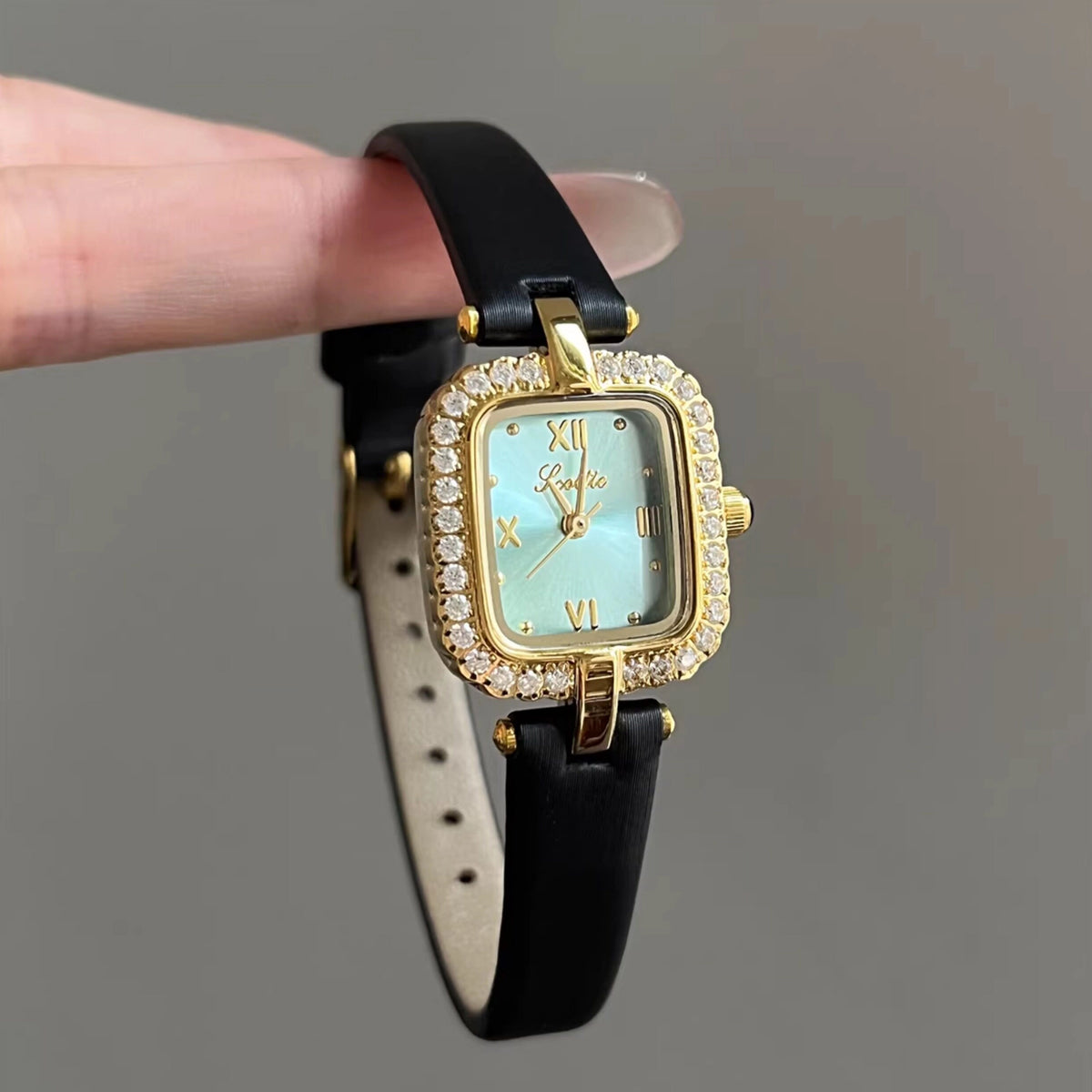 Square Mother-of-Pearl Dial Watch [9VSY911V]