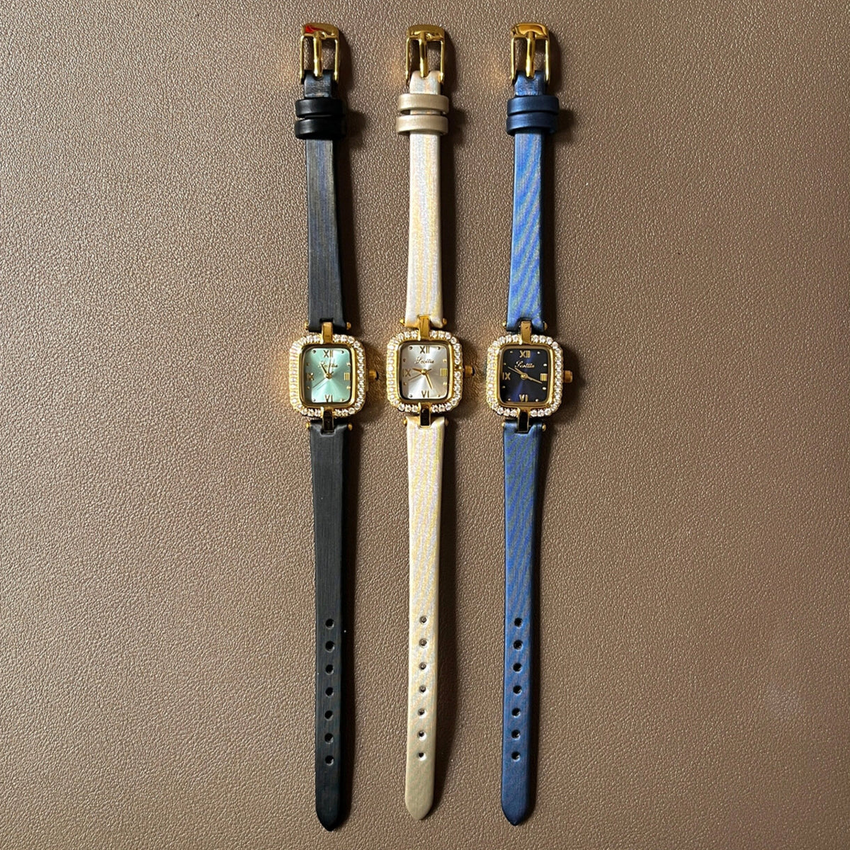 Square Mother-of-Pearl Dial Watch [5J72X7V5]