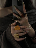Stacked Amber Resin Ring [MGEDAHET]