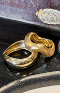 Missy Jewelry Stacy Sculptural Gold Bracelet Set