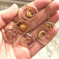 Star and Moon Pendant Necklace [8NN7UK7J]