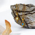 Star Pendant Natural Stone Necklace [U7LPST5P]