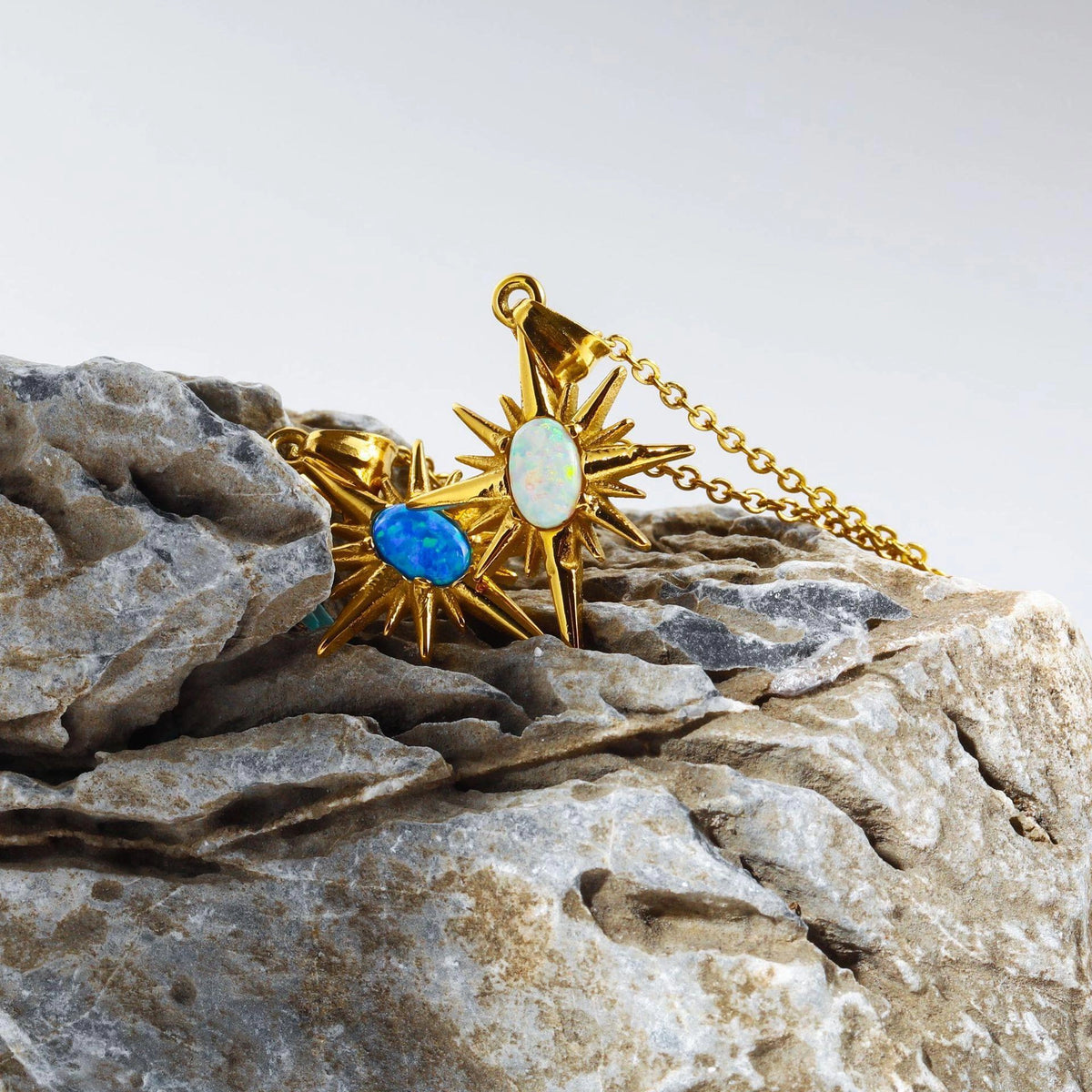 Star Pendant Natural Stone Necklace [5GOW3JNY]