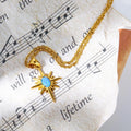 Star Pendant Natural Stone Necklace [I6K9IRIK]
