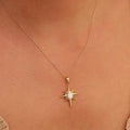 Star Pendant Natural Stone Necklace [E88OTCSG]