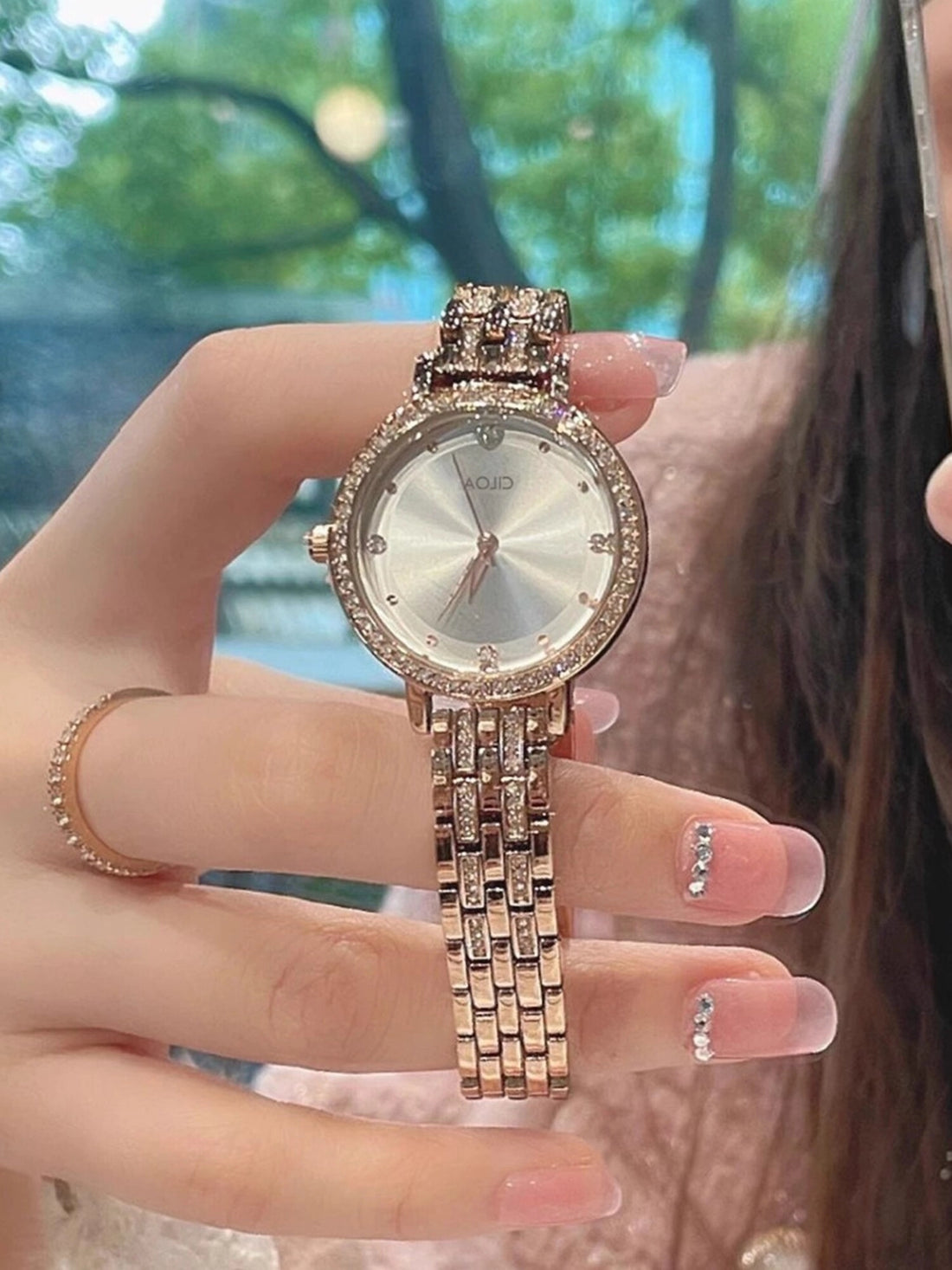 Starry Sky Dial Mesh Watch [W1ZVWQ86]