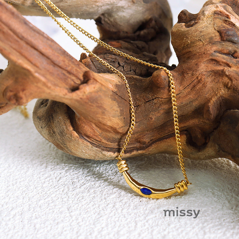 Stephany Gemstone Pendant Necklace [HLWXJU5Y]