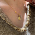 Sterling Silver Iris Amulet Necklace [BKH6YWA0]