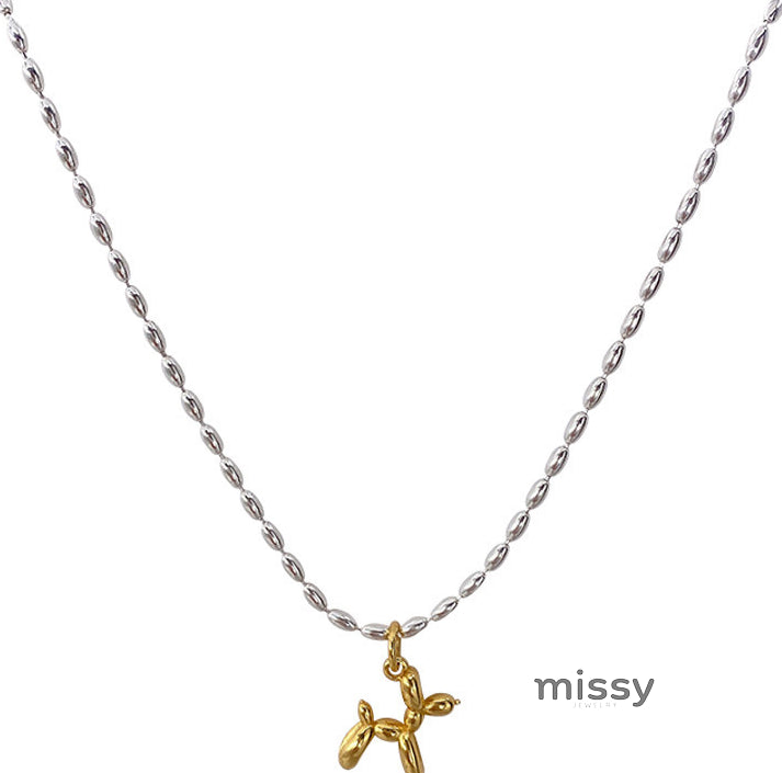 Story Delicate Dog Necklace [L47C0LTN]