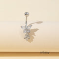 Sunshine Butterfly Zircon Navel Ring [OPEWOHW3]
